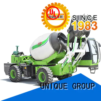 UNIQUE loader concrete truck mixing to discharge for concrete production