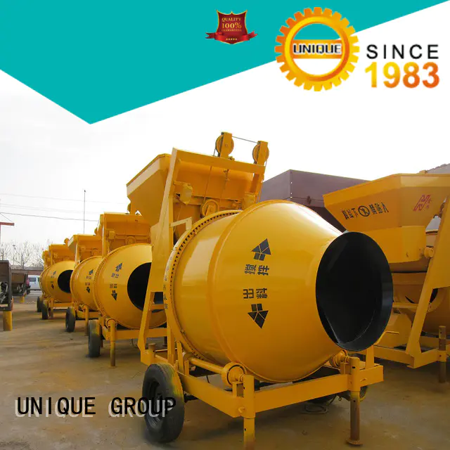 long lasting twin shaft mixer plant with discharging system for concrete products