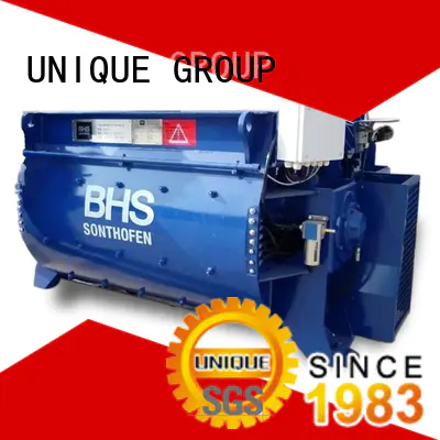 UNIQUE higher efficiency twin shaft mixer supplier for concrete products