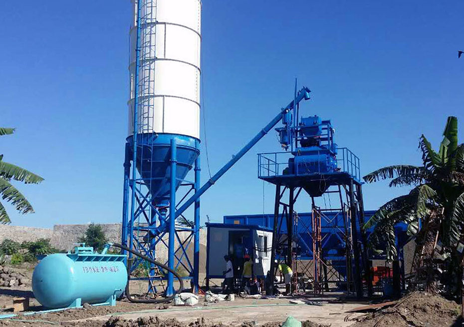 HZS25 Concrete Batching Plant in Philippines
