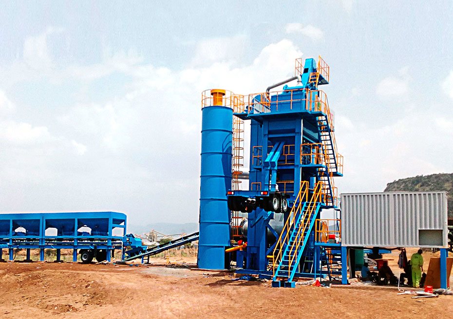 YLB1000 Asphalt Mixing Plant in Ethiopia