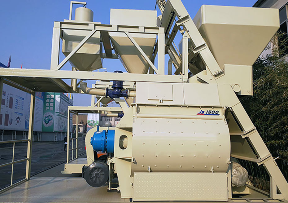 Twin-shaft Concrete Mixer-JS500-JS1500