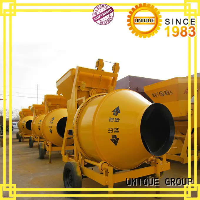 UNIQUE easy use cement mixer machine with feeding system for project