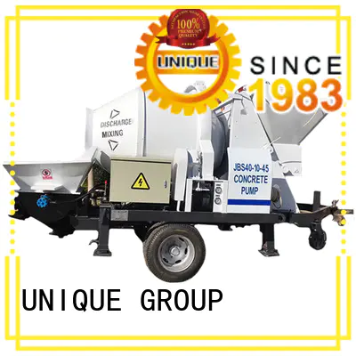 UNIQUE trailer concrete pump supplier for water conservancy
