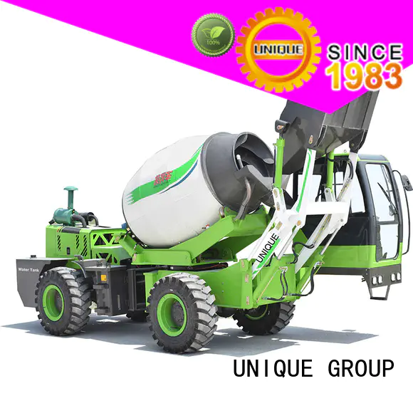 UNIQUE four wheels-driving self loading concrete mixer metering for concrete production