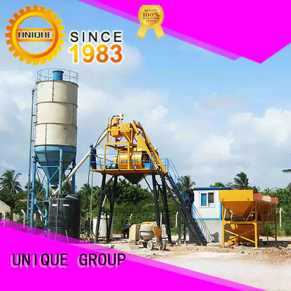 UNIQUE engineering concrete batching mixer at discount for road