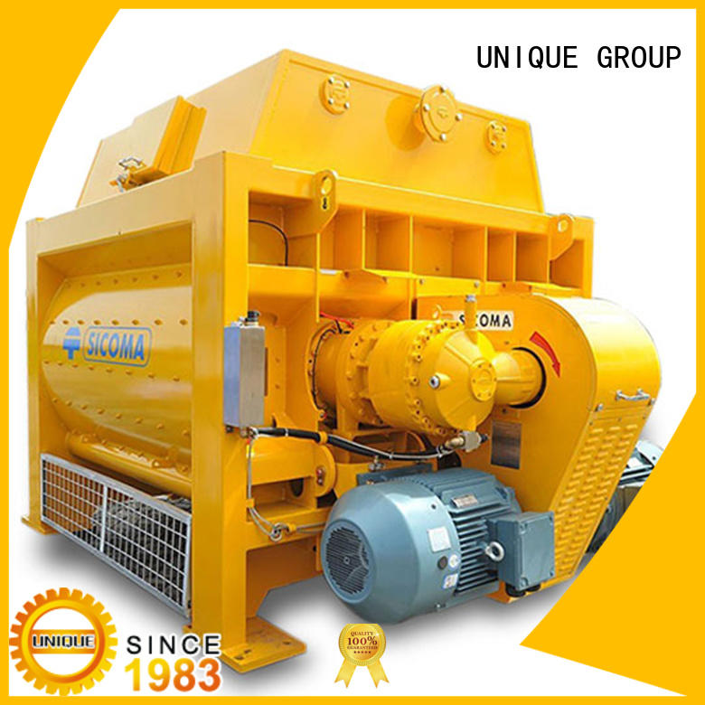 UNIQUE concrete concrete mixing plant with water supply system for hard-dry concrete