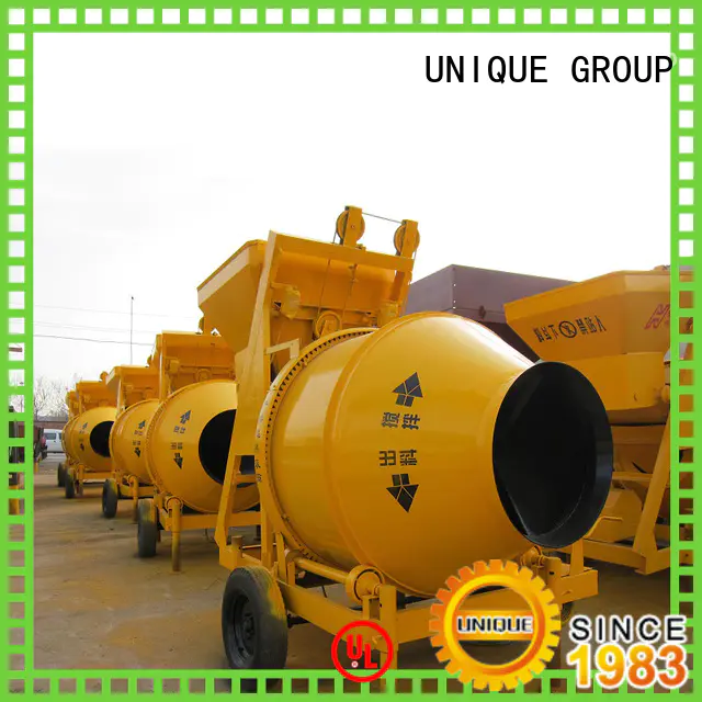 UNIQUE higher efficiency cement mixer equipment with feeding system