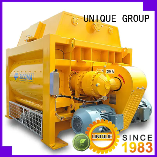 UNIQUE drum stationary concrete mixer with discharging system for concrete products
