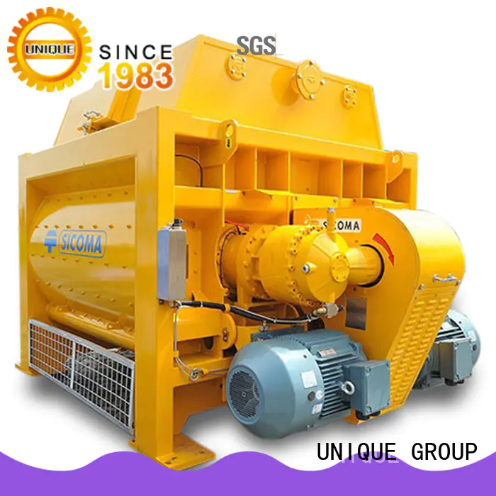 UNIQUE long lasting concrete mixing equipment with discharging system for concrete products