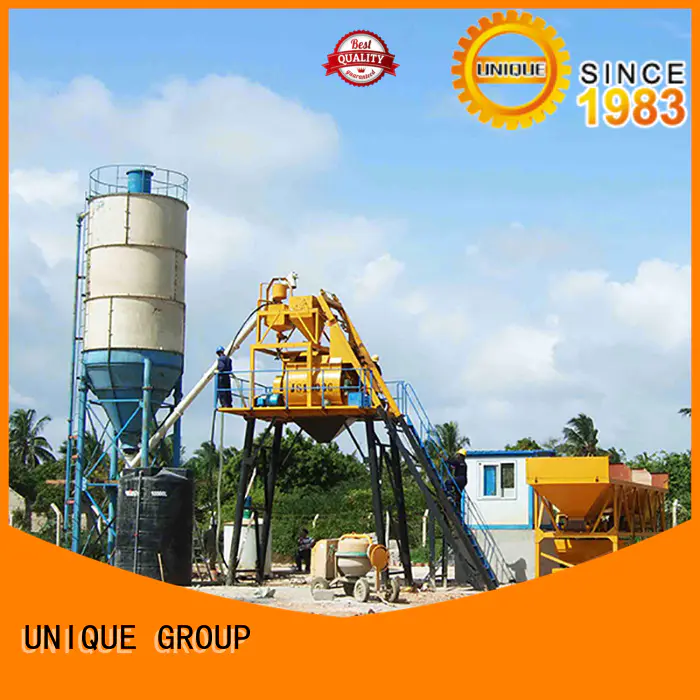 UNIQUE mobile concrete batching mixer promotion for air port