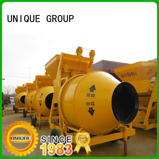 UNIQUE mixer twin shaft mixer with feeding system for light aggregate concrete