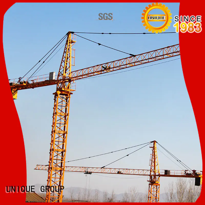 UNIQUE speed-control stationary crane supplier for construction site