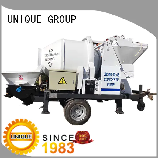 UNIQUE trailer concrete mixer pump manufacturer for water conservancy
