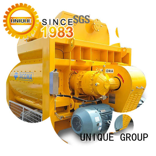 UNIQUE concrete mixing equipment with water supply system for hard-dry concrete
