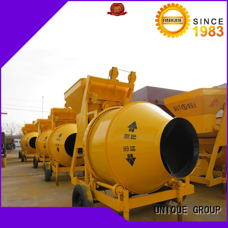 UNIQUE stronger concrete mixer for sale with feeding system for hard-dry concrete