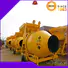 higher efficiency twin shaft mixer with discharging system for hard-dry concrete