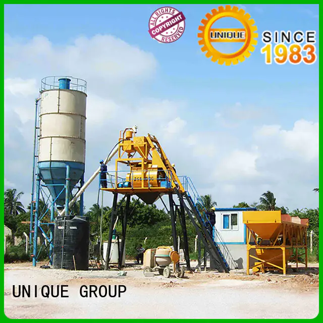 UNIQUE stable mobile concrete plant manufacturer for sea port