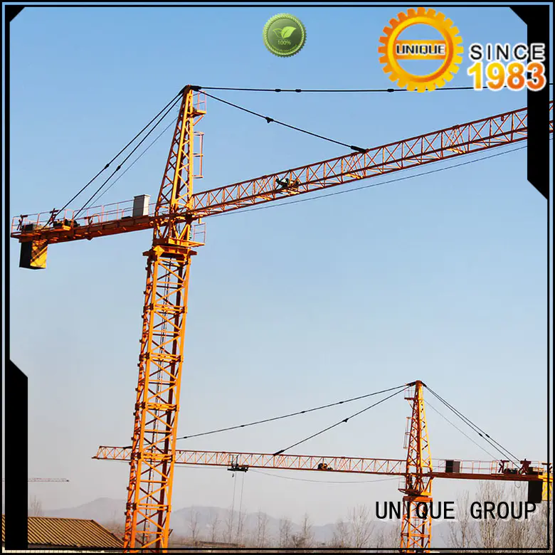 UNIQUE tower construction crane supplier for industrial buildings