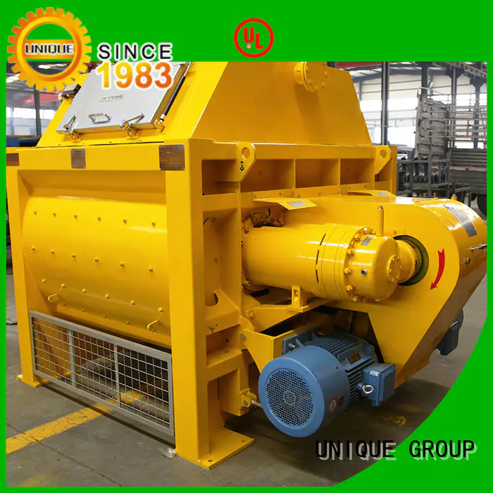 UNIQUE mixing cement mixer equipment with discharging system for project