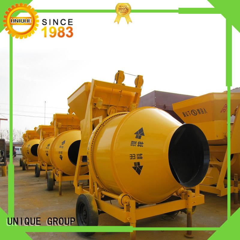 UNIQUE long lasting stationary concrete mixer with discharging system
