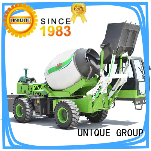 UNIQUE convenient cement mixer truck automatic feeding for construction site