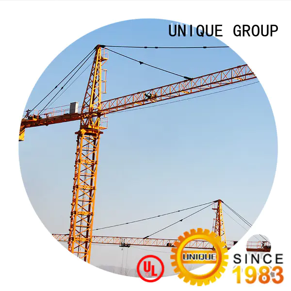 UNIQUE tower construction crane supplier for construction site