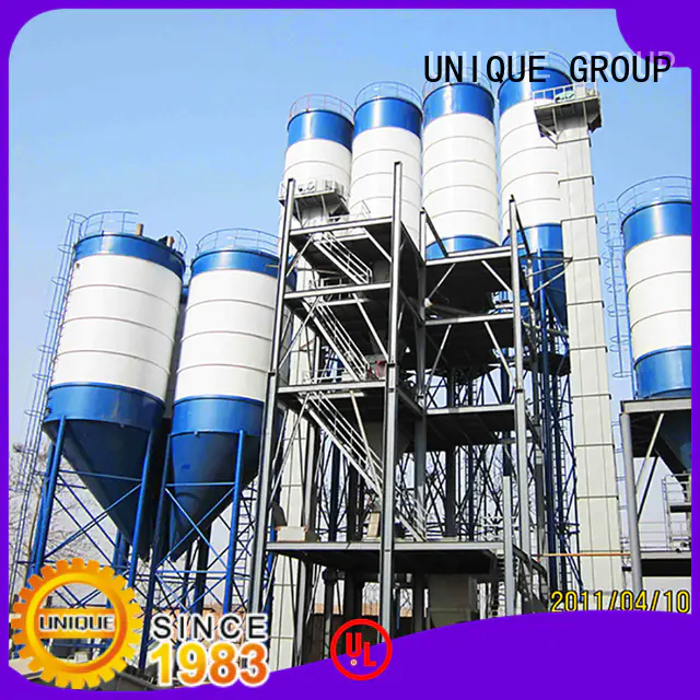 UNIQUE compact structure dry mix mortar plant environmental protection for project