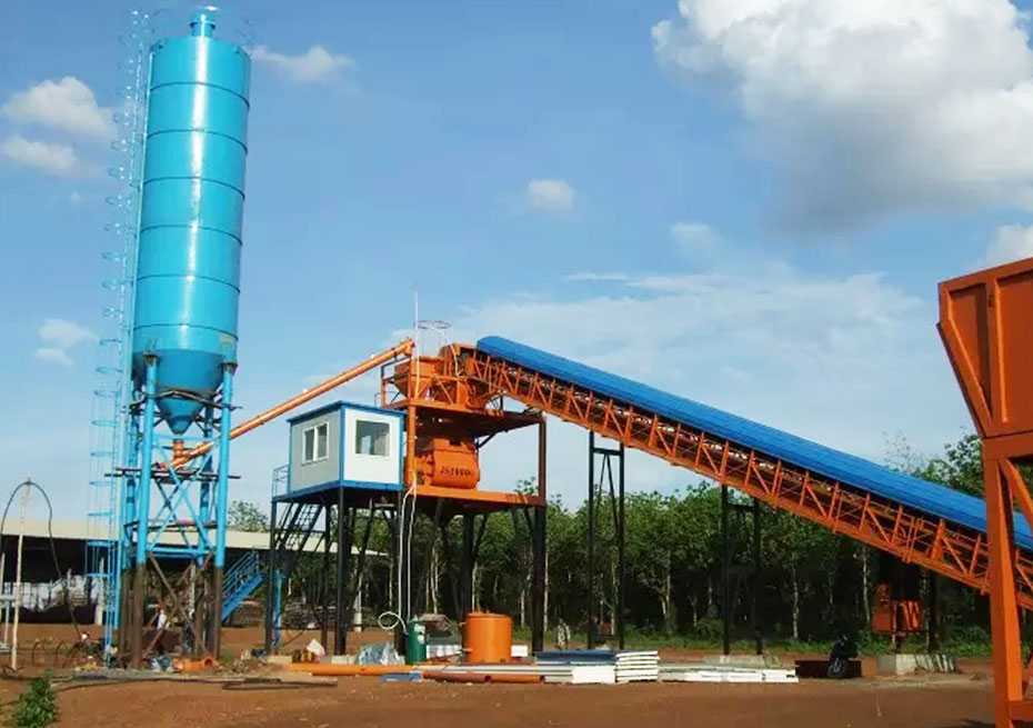 HZS60 Concrete Batching Plant in Cambodia