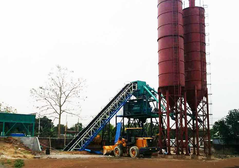 HZS90 Concrete Batching Plant in Bangladesh