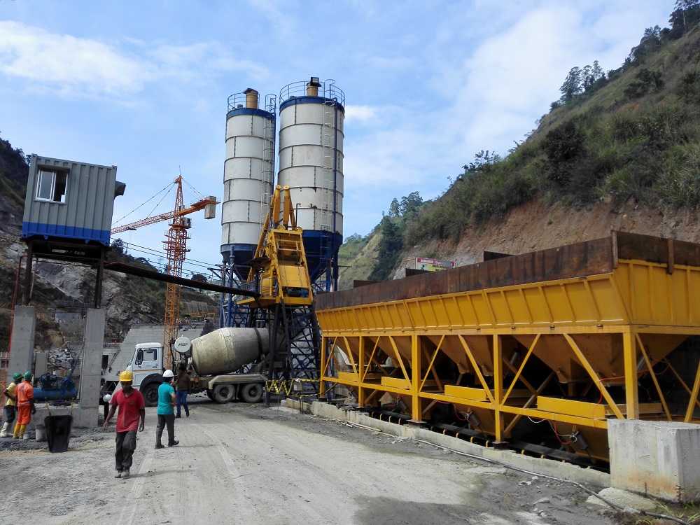 HZS75 Concrete Batching Plant in Sri Lanka