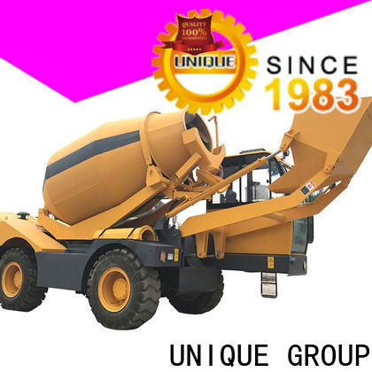 UNIQUE convenient cement mixer truck mixing to discharge for construction site