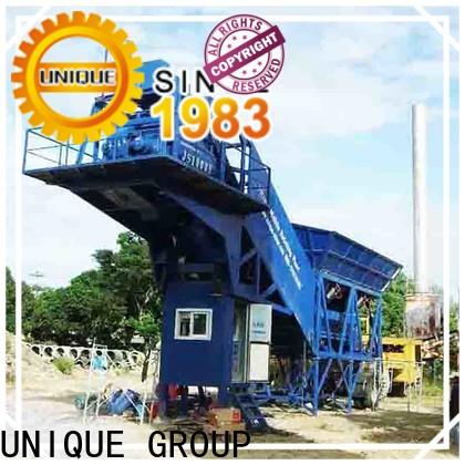 UNIQUE engineering concrete batching plant at discount for road