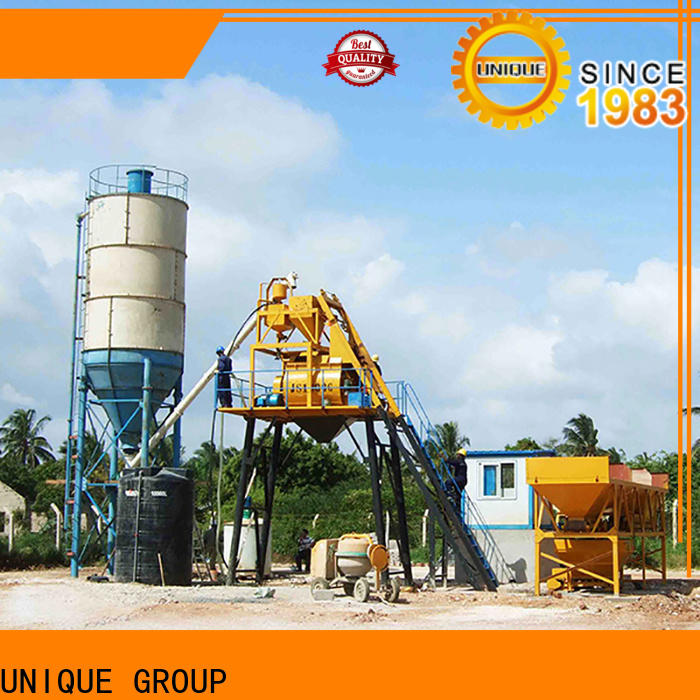 UNIQUE concrete batching plant supplier for road