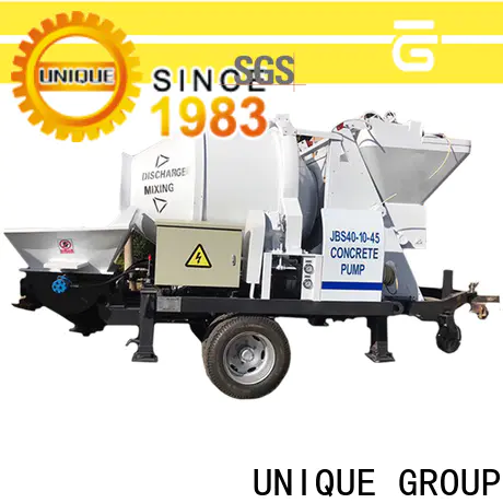 UNIQUE concrete trailer pump supplier for water conservancy