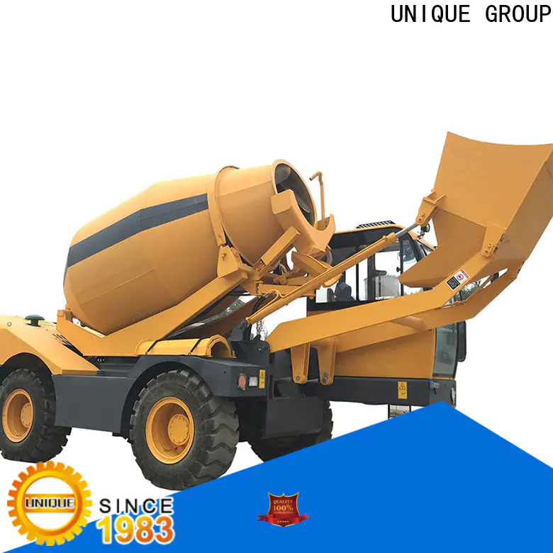 automatic concrete truck mixing to discharge for concrete production