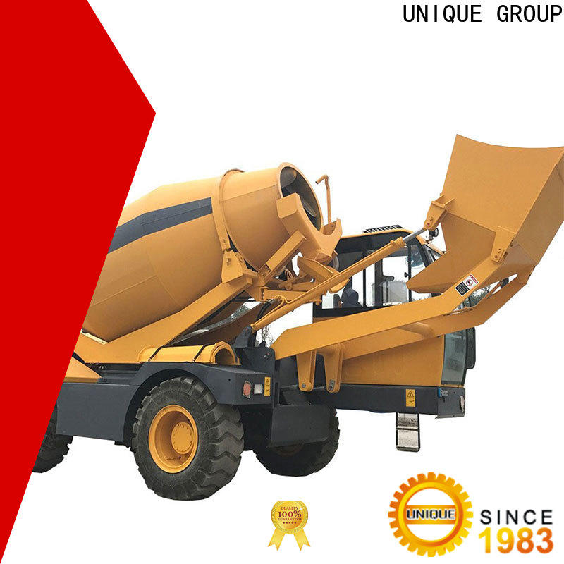 steering self loader concrete mixer cost-saving for project