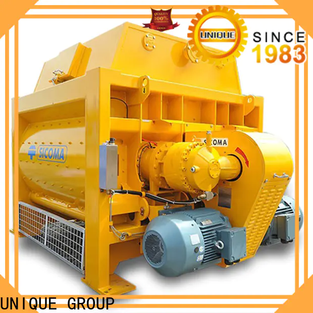higher efficiency concrete mixing equipment with discharging system for project