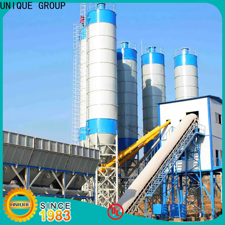 stable mobile batching plant supplier for sea port