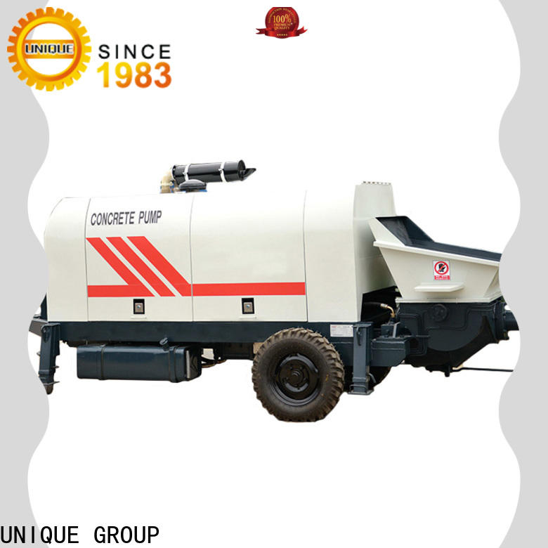 UNIQUE concrete trailer pump supplier for water conservancy