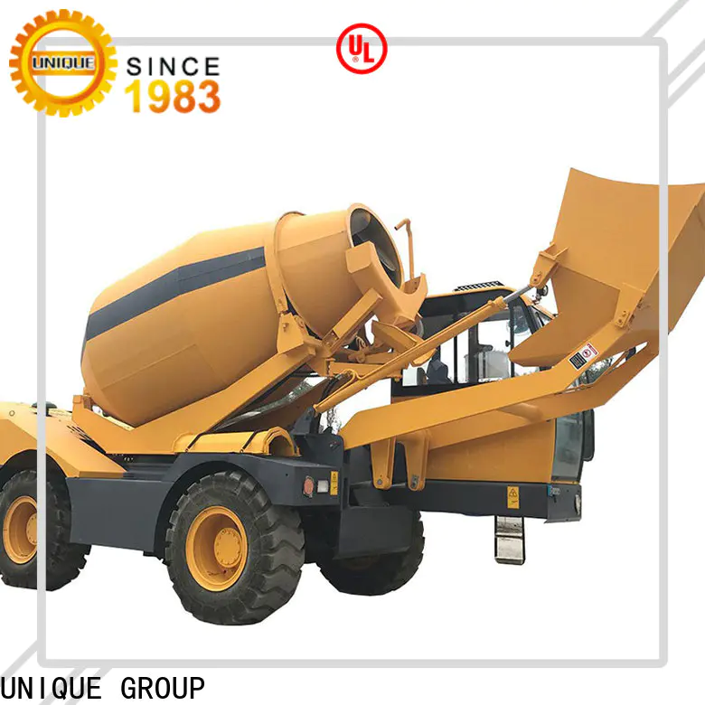 convenient self loading concrete mixer automatic feeding for project