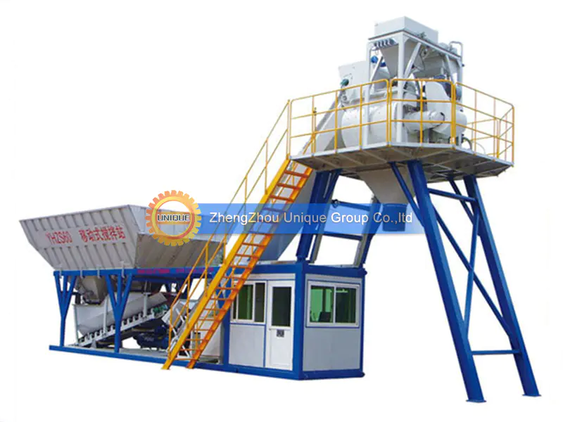 Characteristics and operating of mobile concrete batching plant