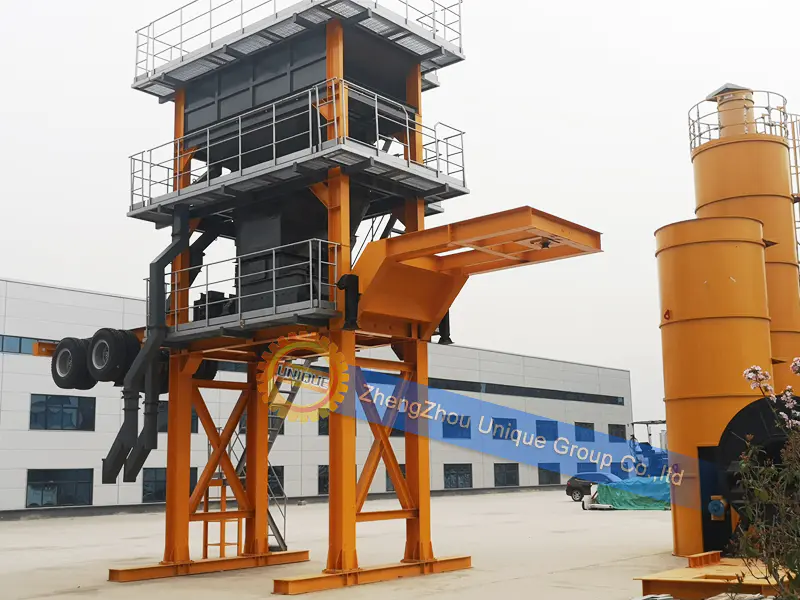 High quality mobile asphalt plants for our Uzbekistan clients
