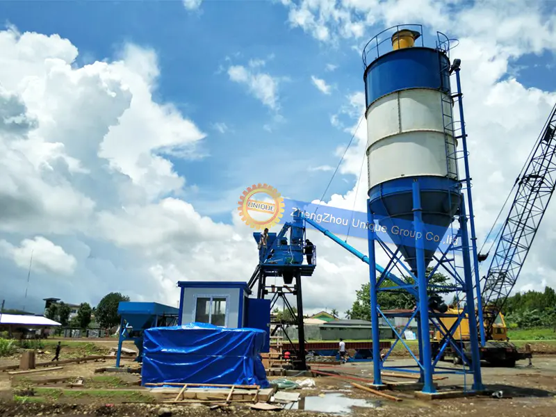 Site selection of concrete batching plant