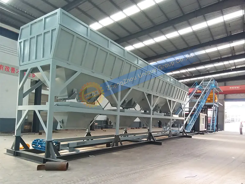 Advantage of free foundation concrete mixing plant