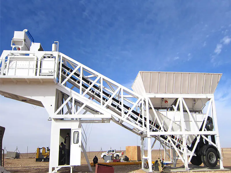 Advantages of the mobile concrete mixing plant