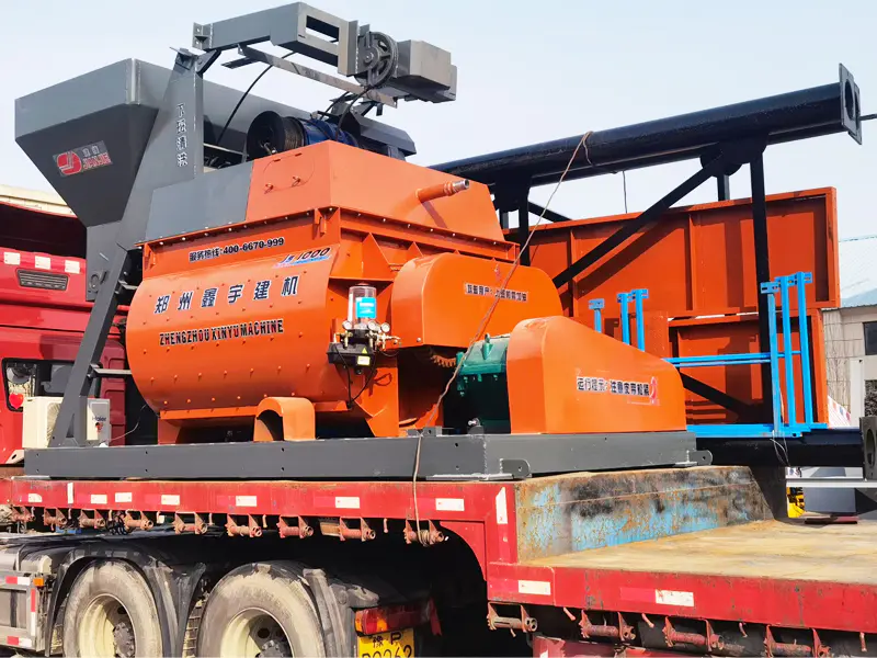 Delivery of JS1000 concrete mixer