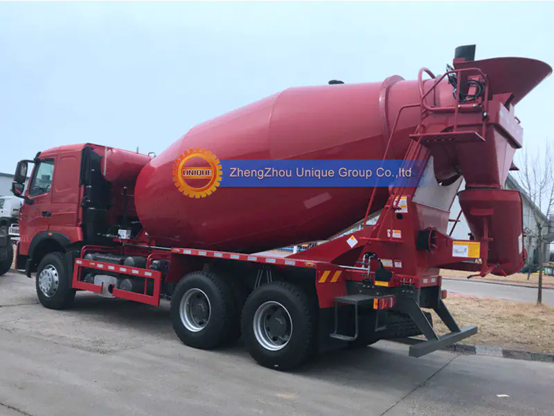Delivery of the concrete truck mixer to South Africa