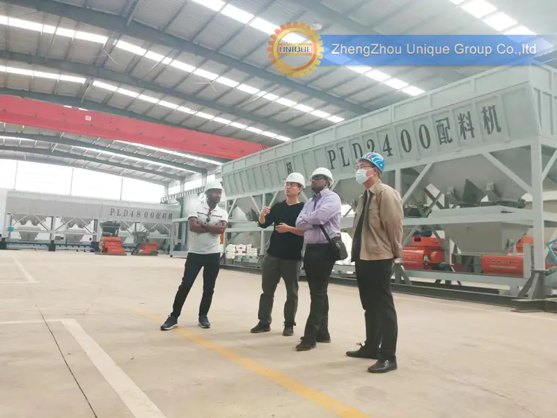Customer from Ethiopia visit us for Concrete Batching Plant