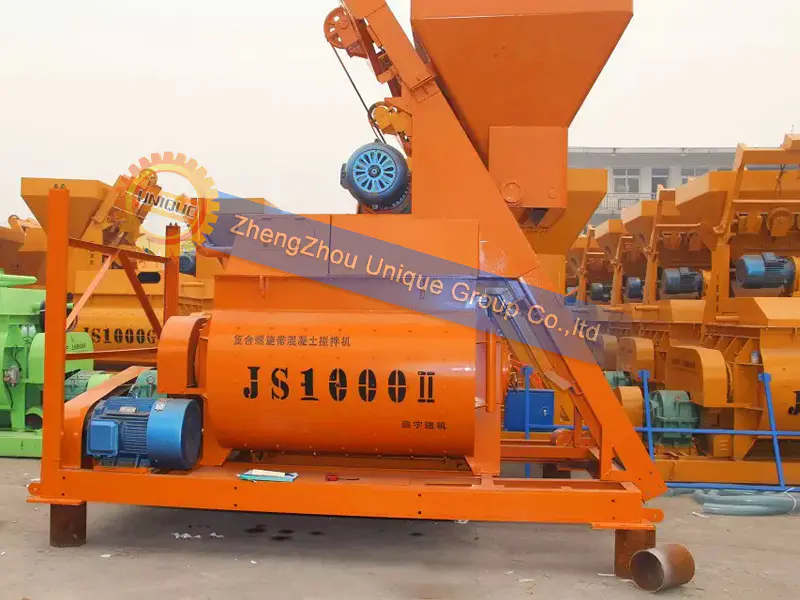 Advantages of JS series concrete mixer